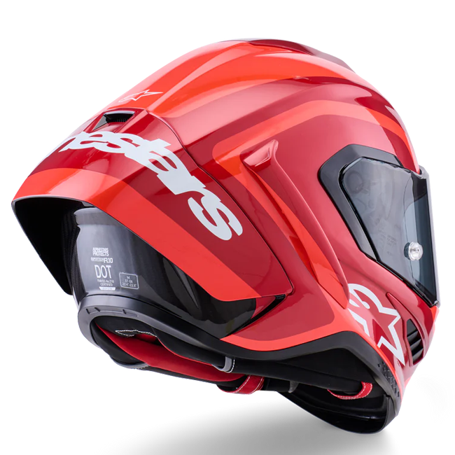 Casque Alpinestars Supertech R10 Arius Double Rouge brillant 8203926-1683 