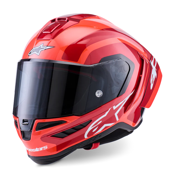 Casque Alpinestars Supertech R10 Arius Double Rouge brillant 8203926-1683 