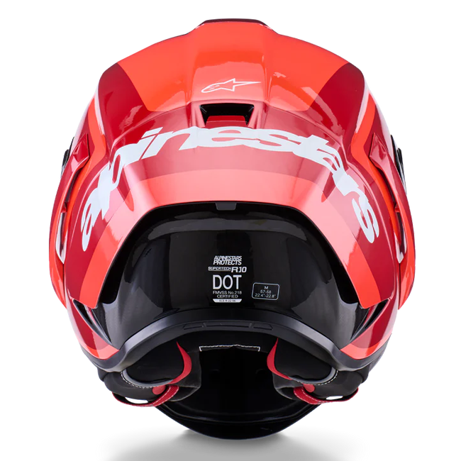 Casque Alpinestars Supertech R10 Arius Double Rouge brillant 8203926-1683 