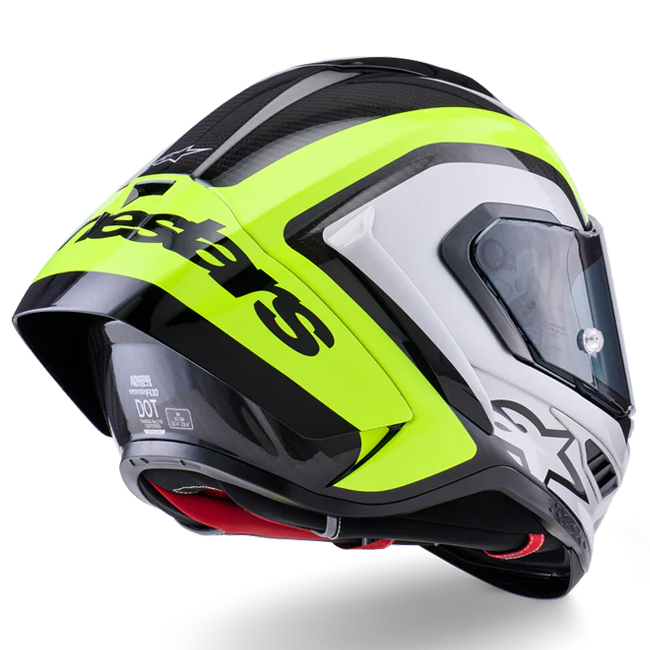 Casque Alpinestars Supertech R10 Arius Jaune Fluo Brillant 8203926-1699 