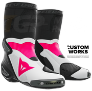 Dainese Axial 2 Air Bottes de moto course et route | Homme | Fuxia / Blanc | Custom Works 