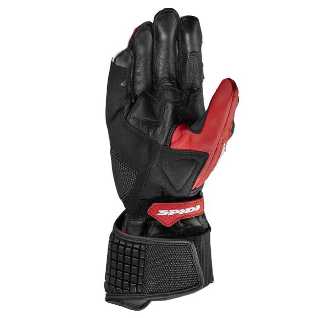 Gants de moto en cuir Spidi Carbo 5 Racing | Hommes | Rouge | A185014 