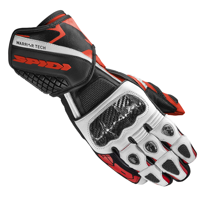 Gants de moto en cuir Spidi Carbo 5 Racing | Hommes | Rouge | A185014 