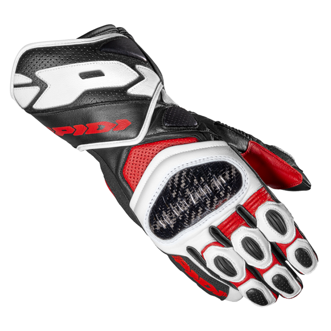 Gants de moto en cuir Spidi Carbo 7 Racing | Homme | Rouge | A210014 