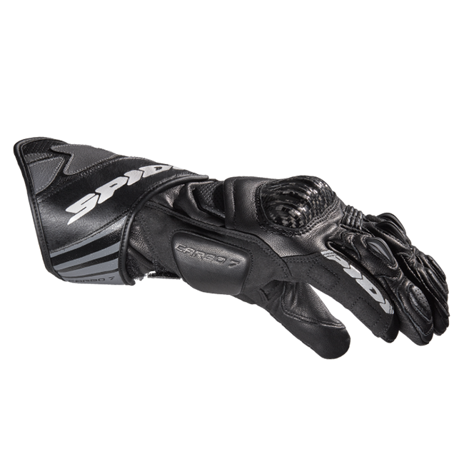 Gants de moto en cuir Spidi Carbo 7 Racing | Homme | Noir | A210026 