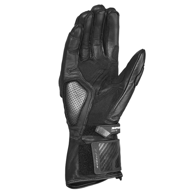 Gants de moto en cuir Spidi Carbo Fit Racing | Hommes | Noir | A226026 