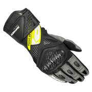 Gants de moto en cuir Spidi Carbo Fit Racing | Hommes | Noir/Jaune fluo | A226394 