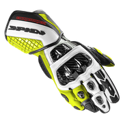 Gants de moto en cuir Spidi Carbo Track Evo Racing | Hommes | Noir/Jaune fluo | A203394 