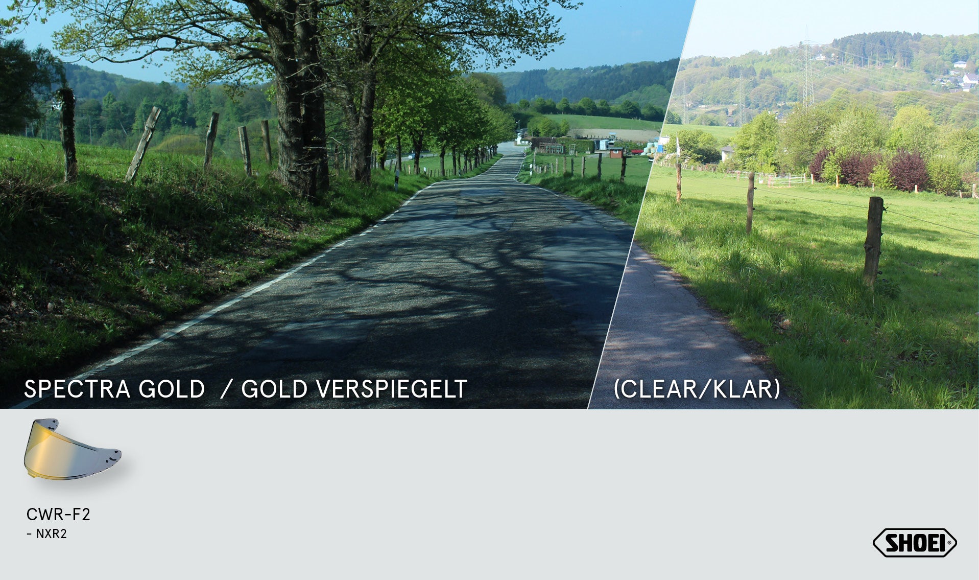 Visière Shoei X-SPR PRO (CWR-F2PN) Or Miroir 