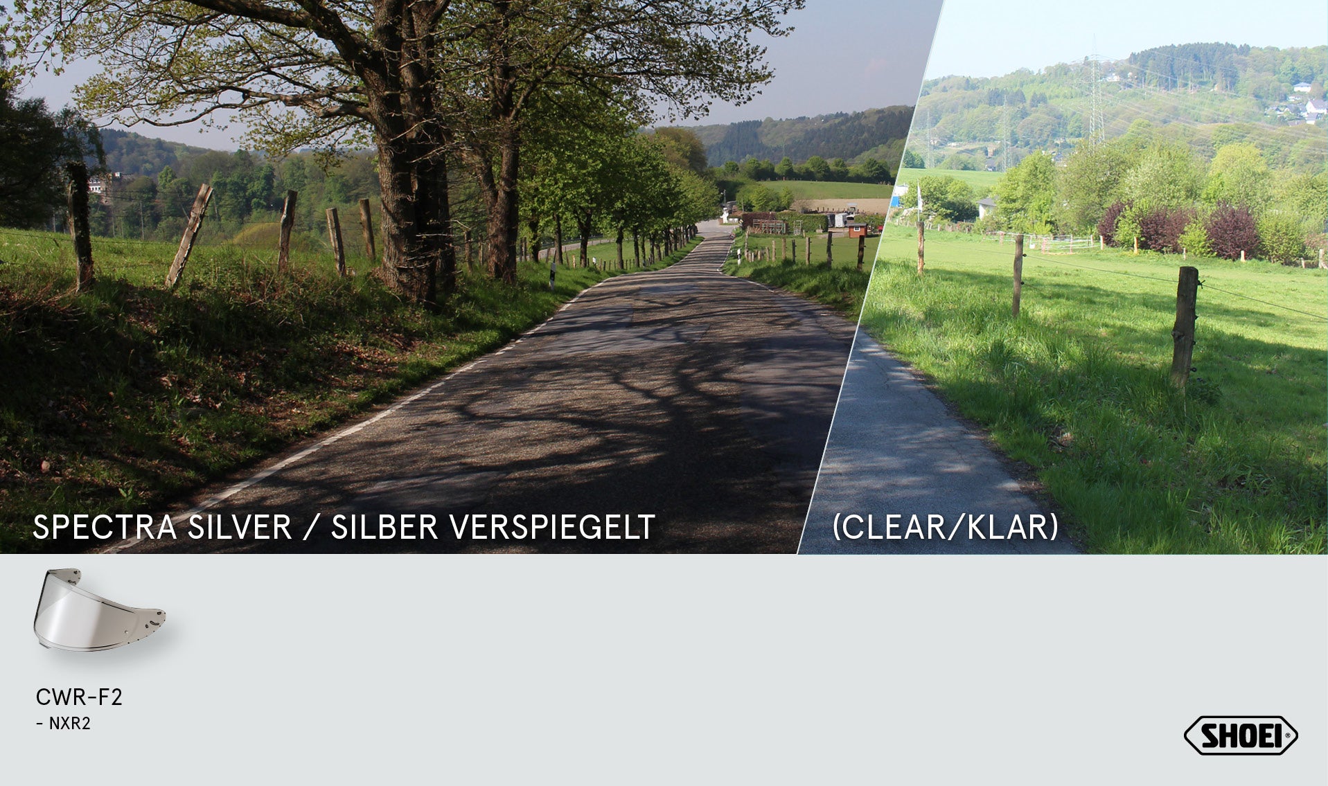 Visière Shoei X-SPR PRO (CWR-F2PN) argent miroir 