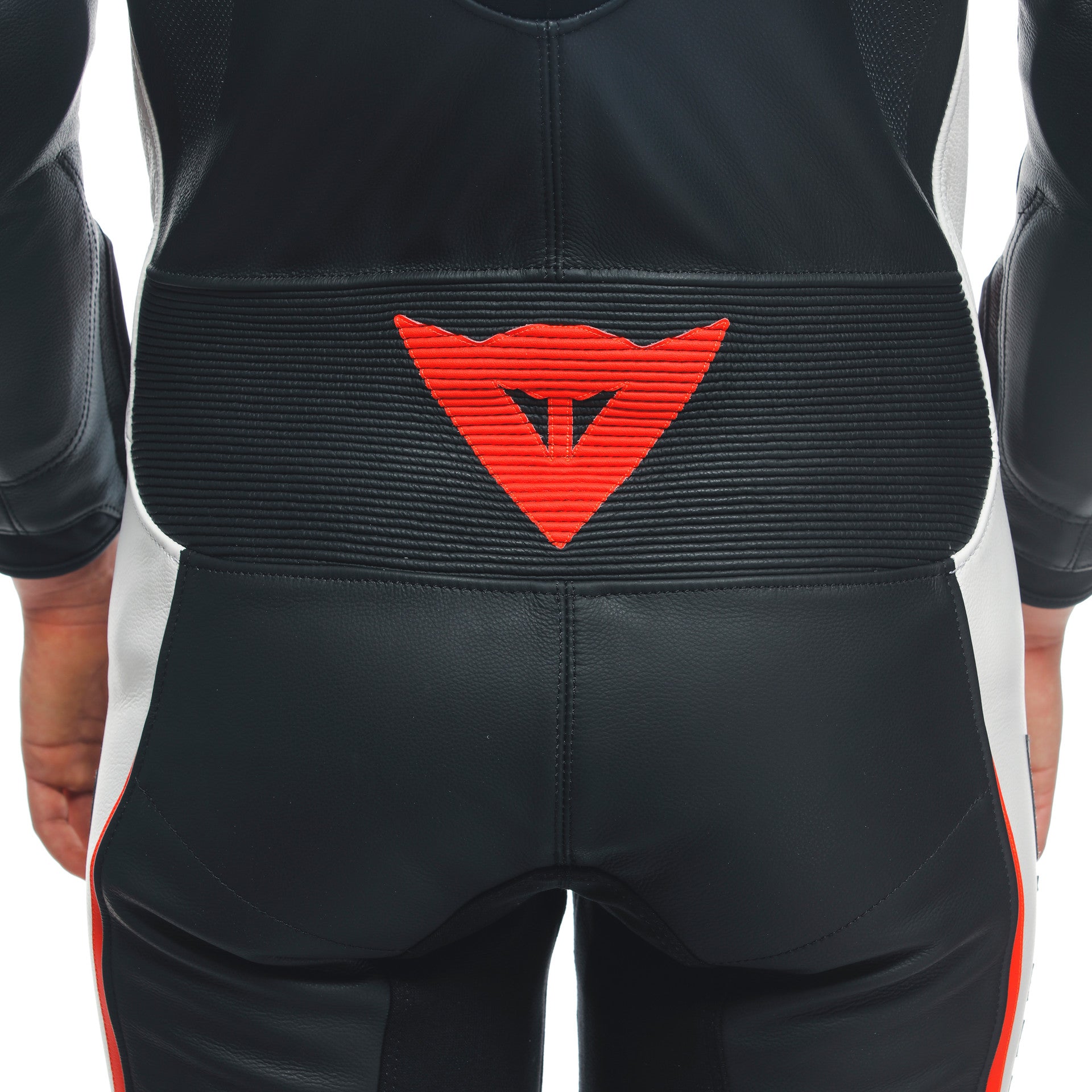 Dainese Grobnik Lady combinaison en cuir intégrale – combinaison de course perforée | Femmes | Blanc/Rouge 