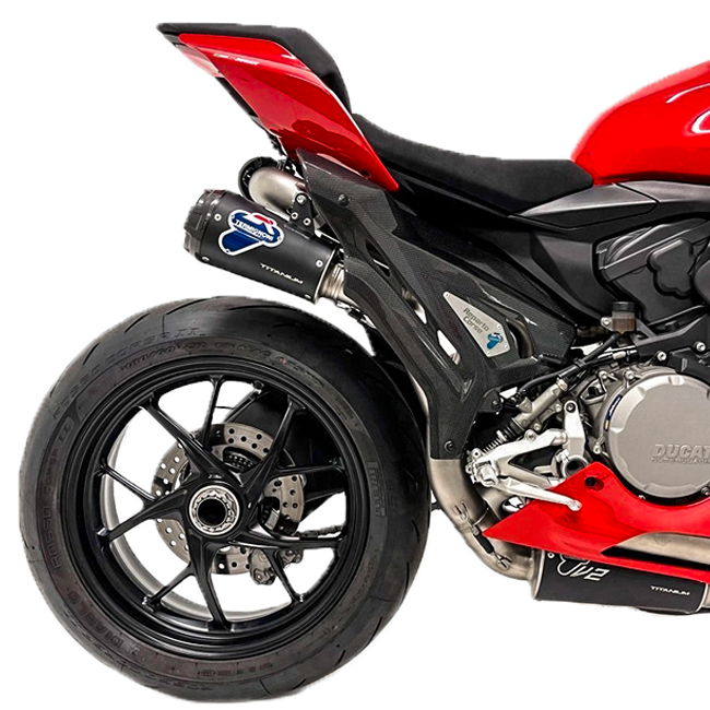Système d'échappement complet en acier inoxydable Termignoni Replica SBK Ducati Panigale V2 955 (20-24) D22009400INC 
