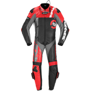Spidi DP-Progressive combinaison une pièce Combinaison en cuir – Combinaison de course perforée | Homme | Rouge | Y161014 