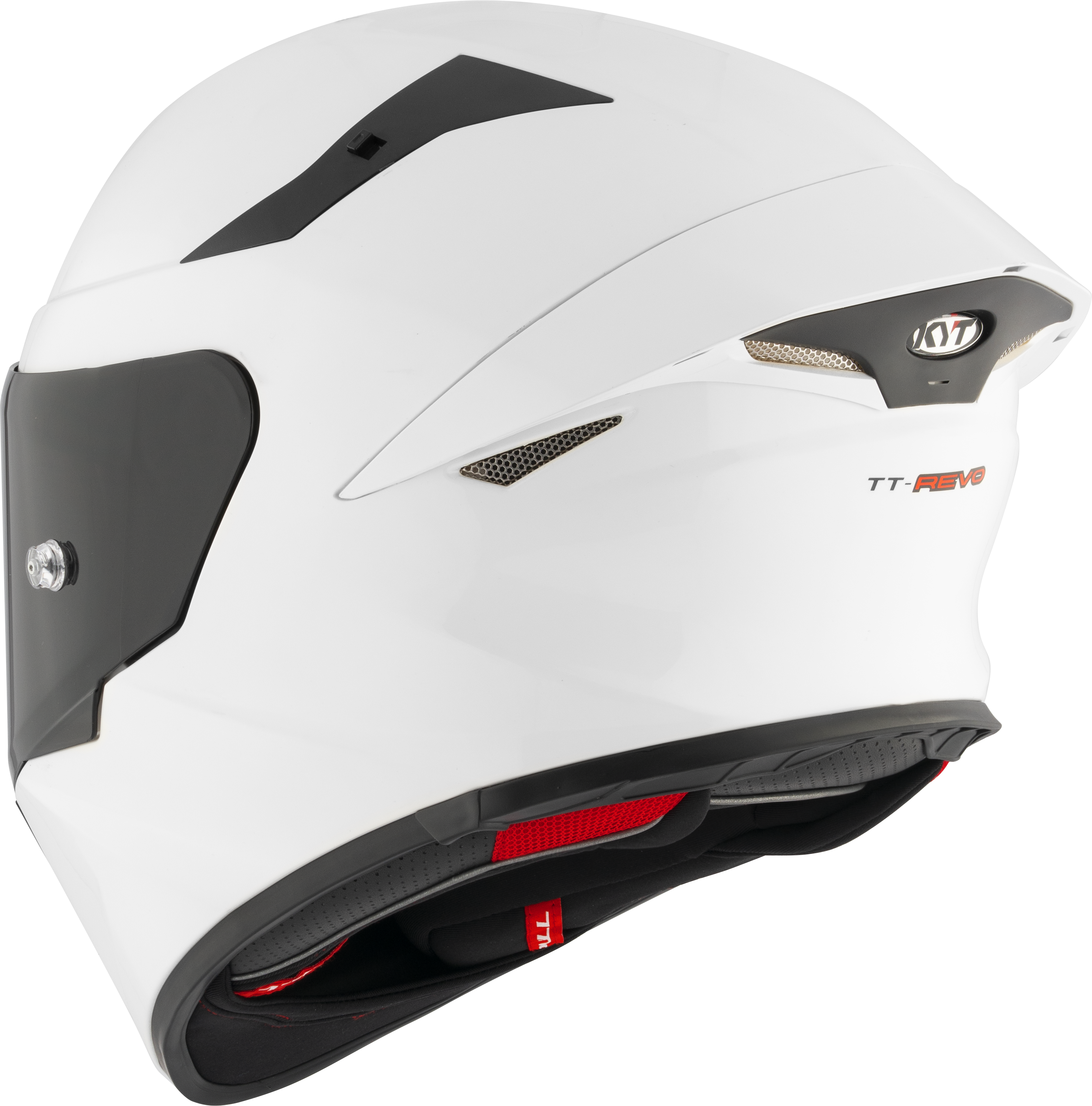Casque KYT TT-Revo blanc brillant Y6TR00W3 