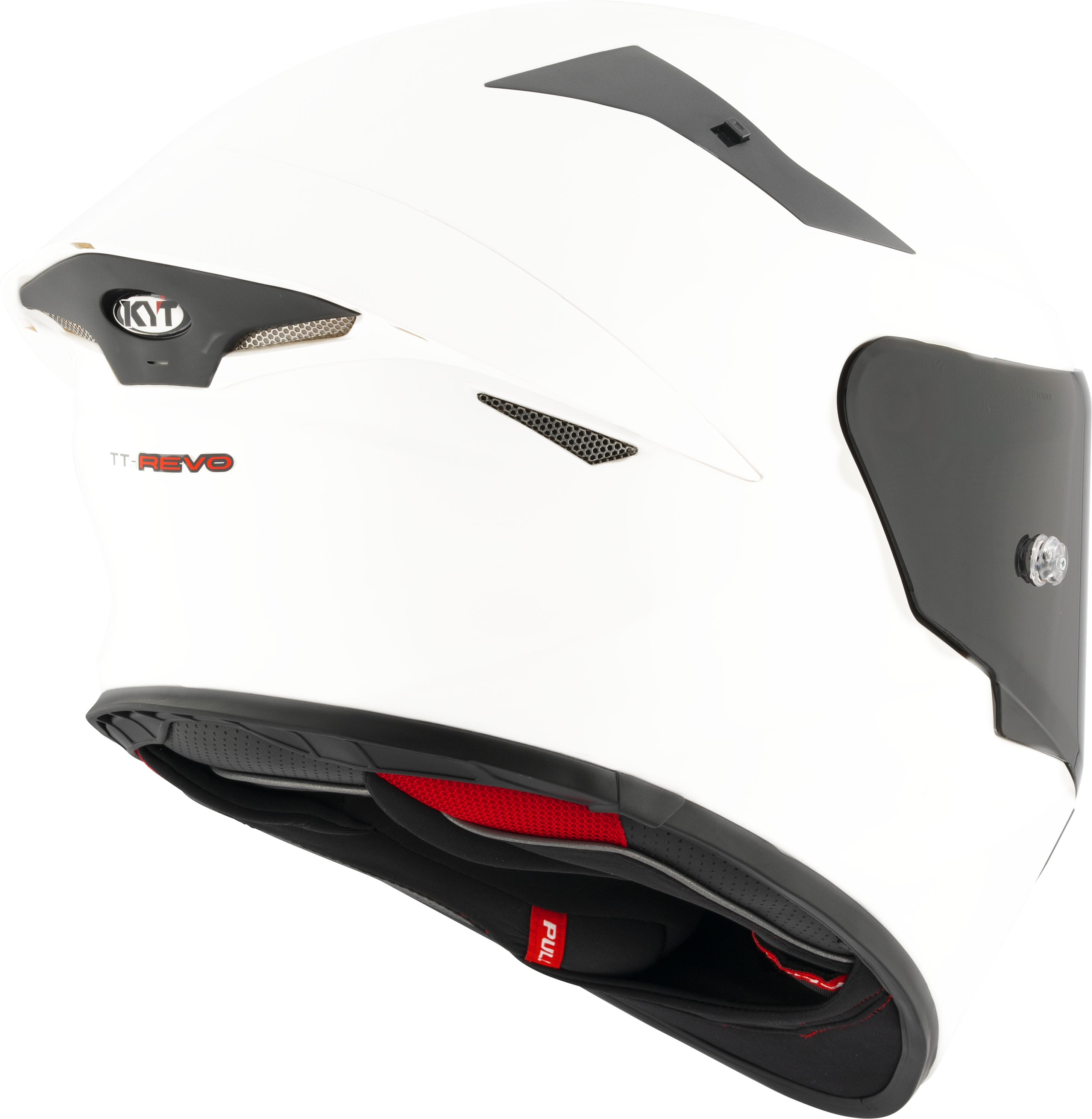 Casque KYT TT-Revo blanc brillant Y6TR00W3 