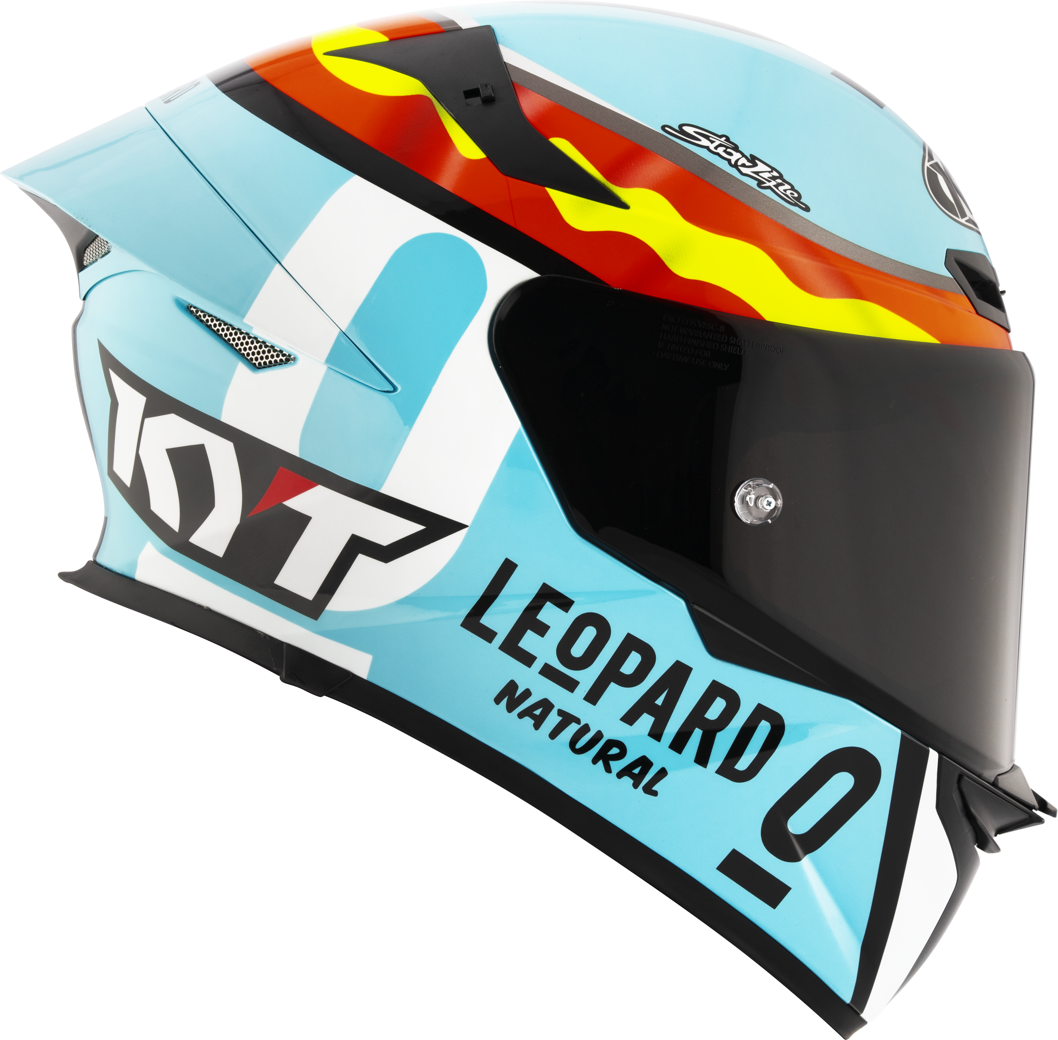 Casque KYT TT-Revo Leopard Racing Réplica Espagne Y6TR0018 