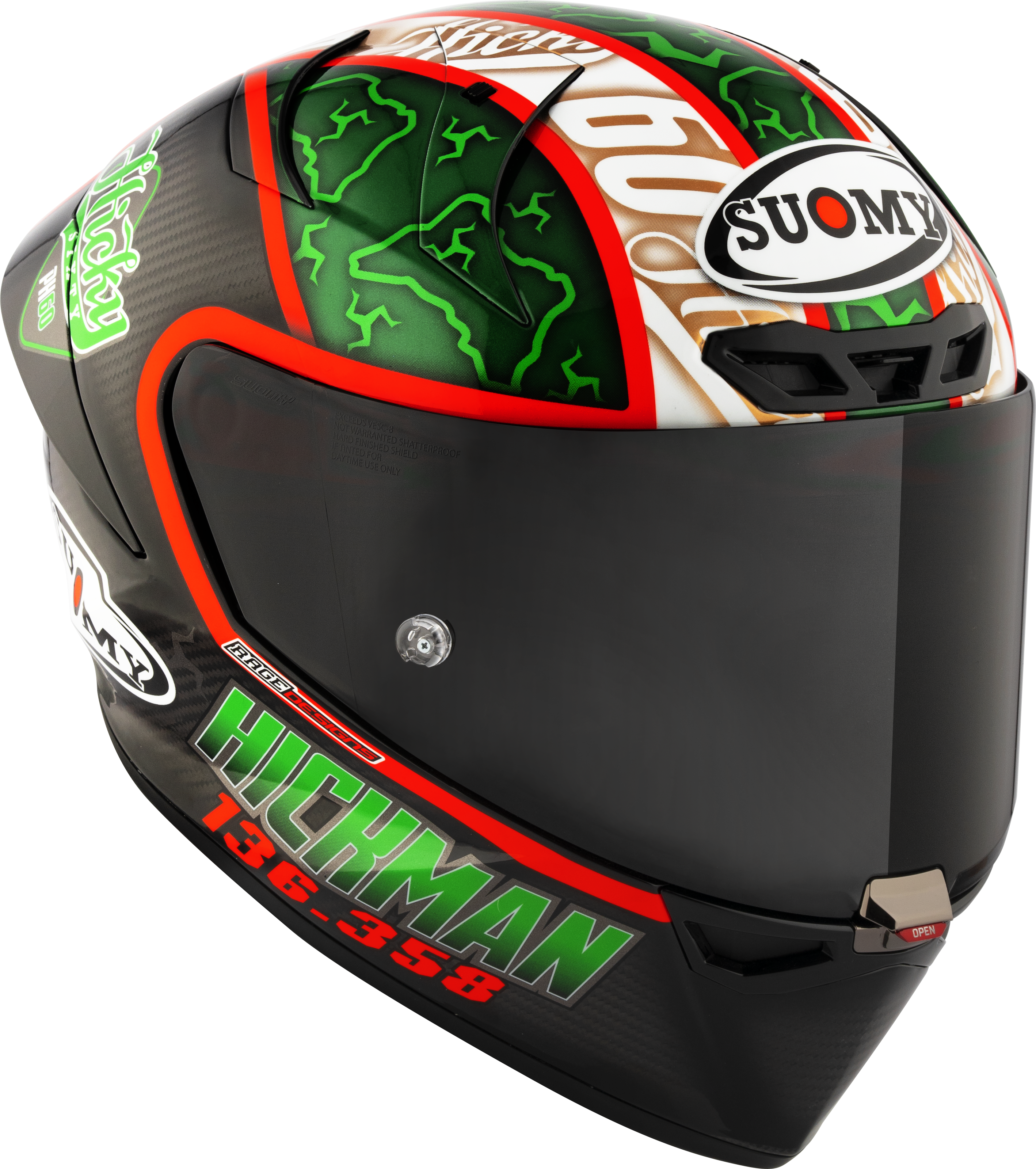 Casque Suomy S1-XR GP Réplica Peter Hickman 2024 K6SX0010 