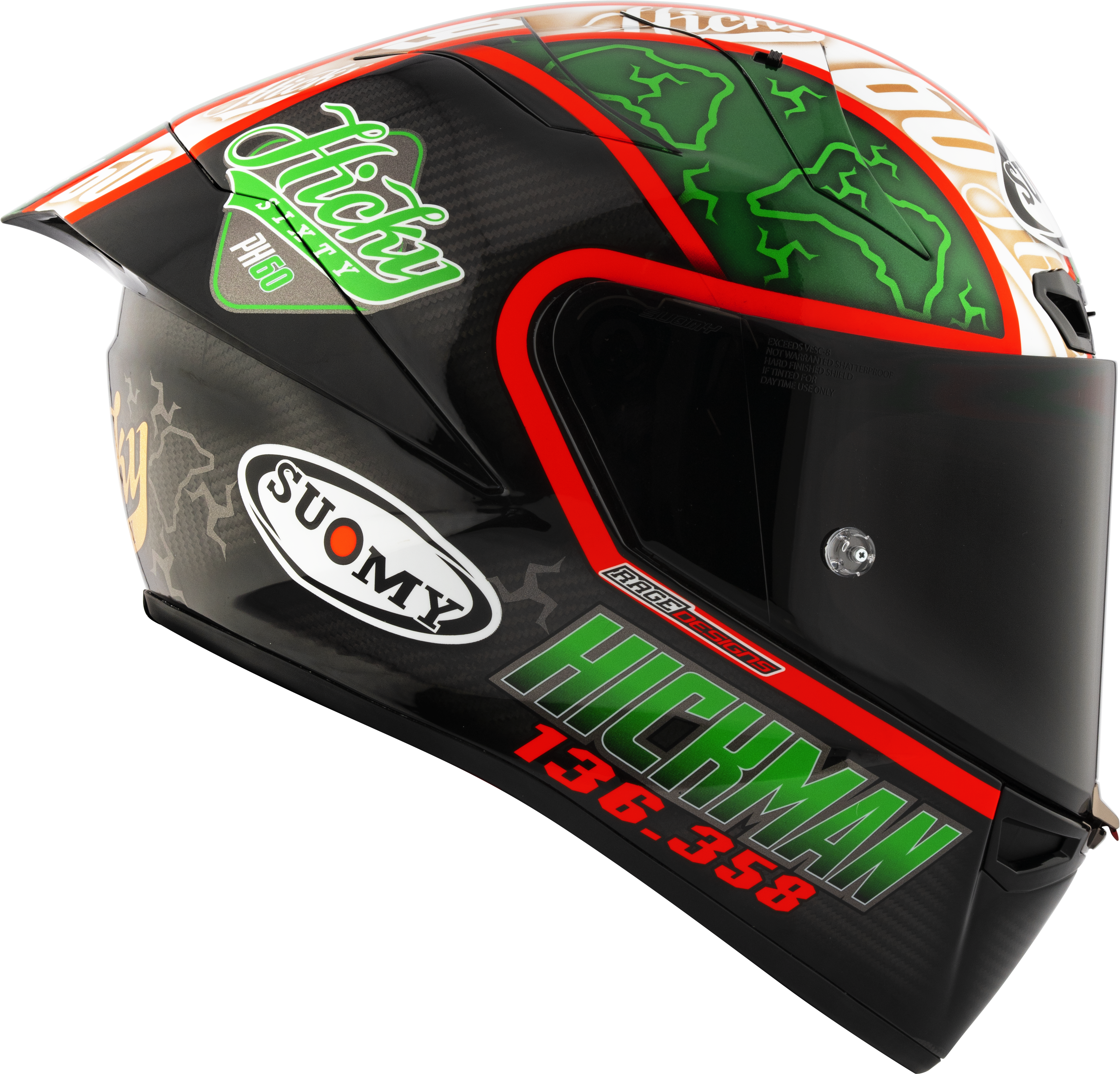 Casque Suomy S1-XR GP Réplica Peter Hickman 2024 K6SX0010 