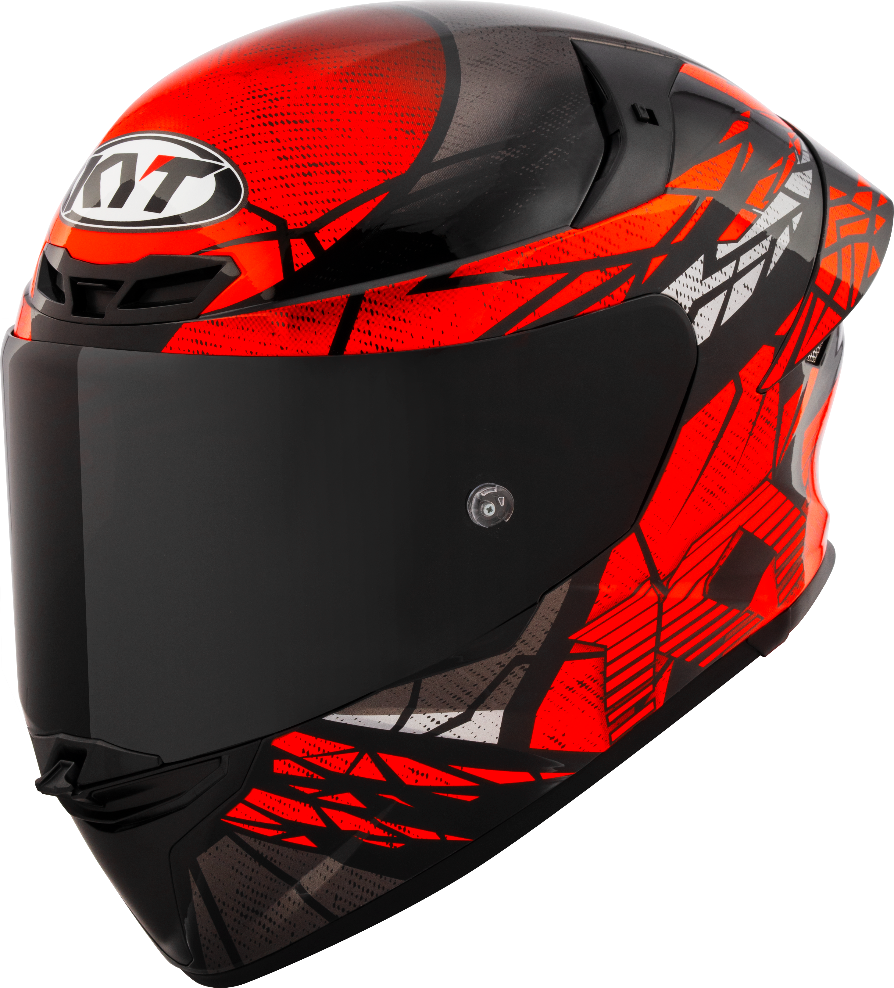 Casque KYT TT-Revo Combustion Red mat Y6TR0038 