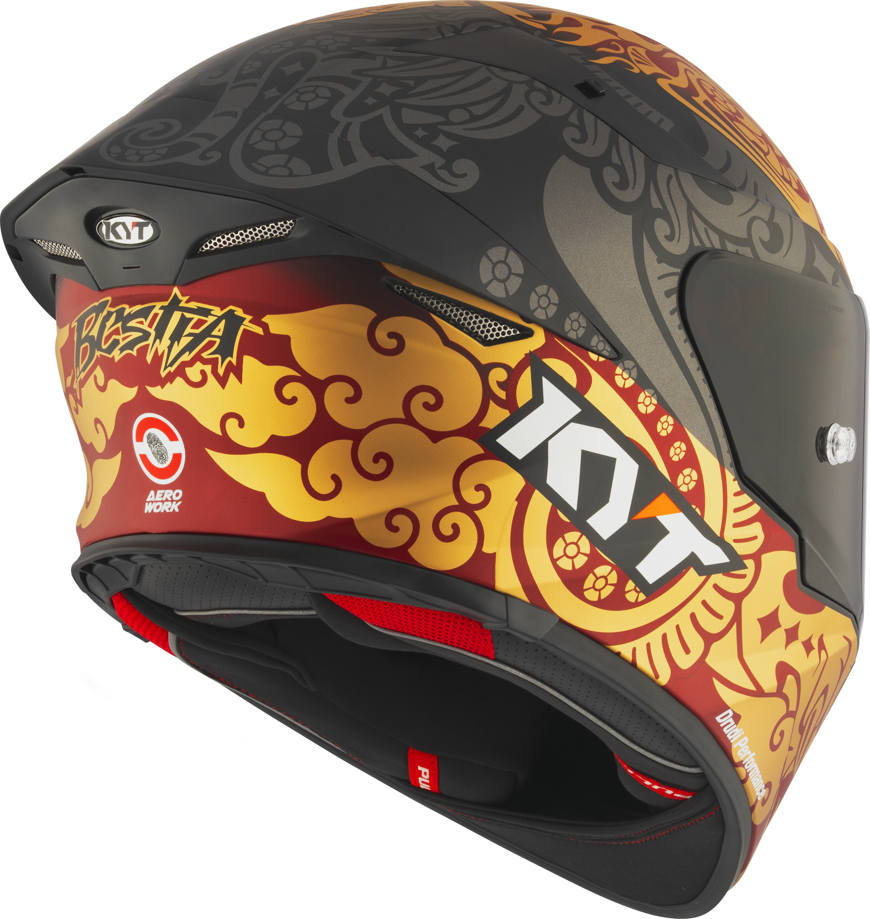 Casque KYT TT-Revo Réplica Enea Bastianini Indonésie 2023 Y6TR0039 