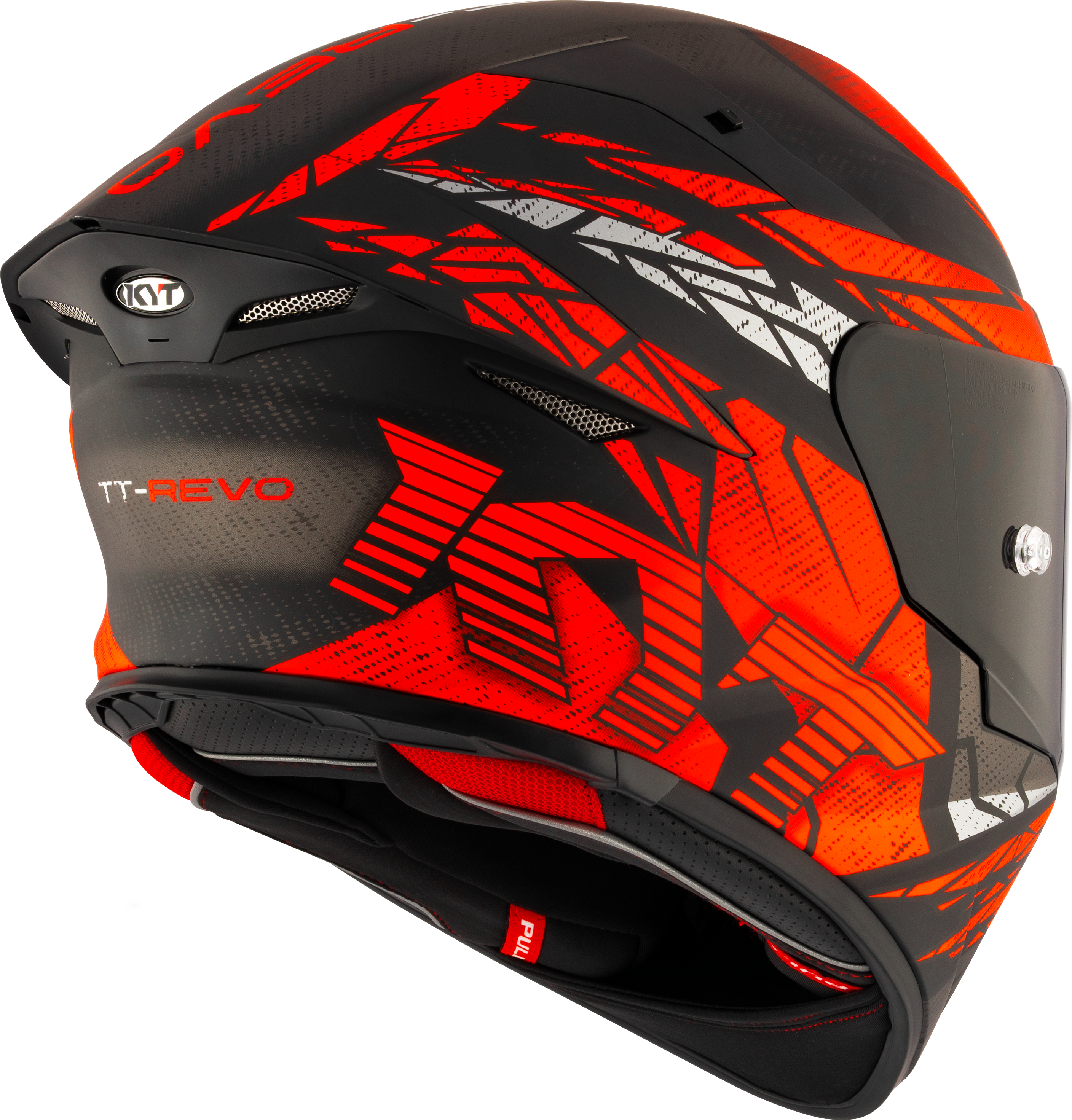 Casque KYT TT-Revo Combustion Red mat Y6TR0038 