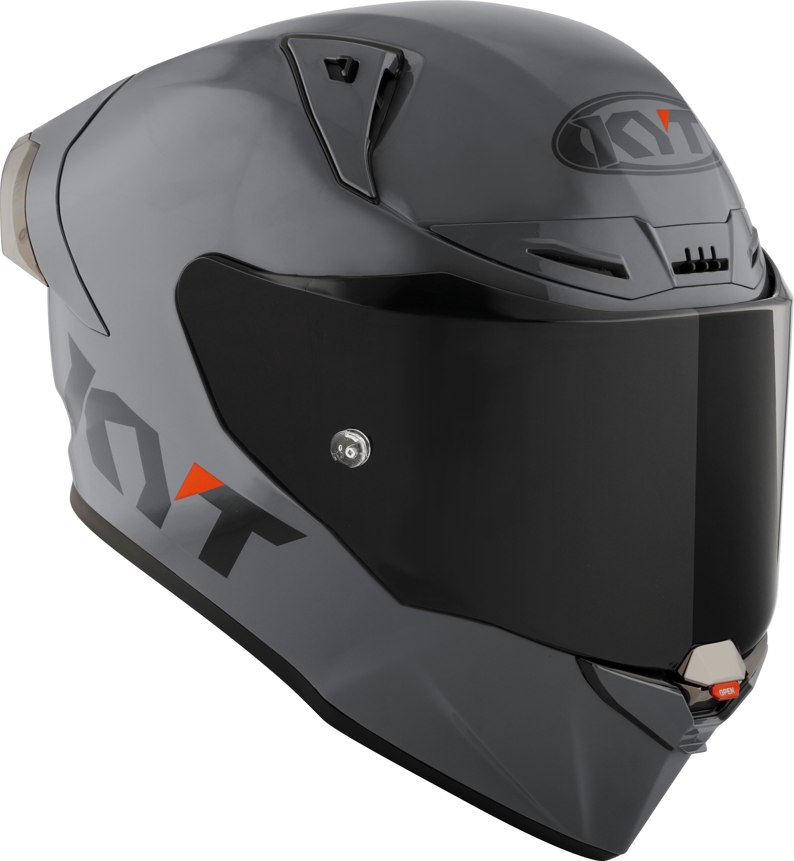 Casque de course KYT R1R Plain gris Y6R100W1 