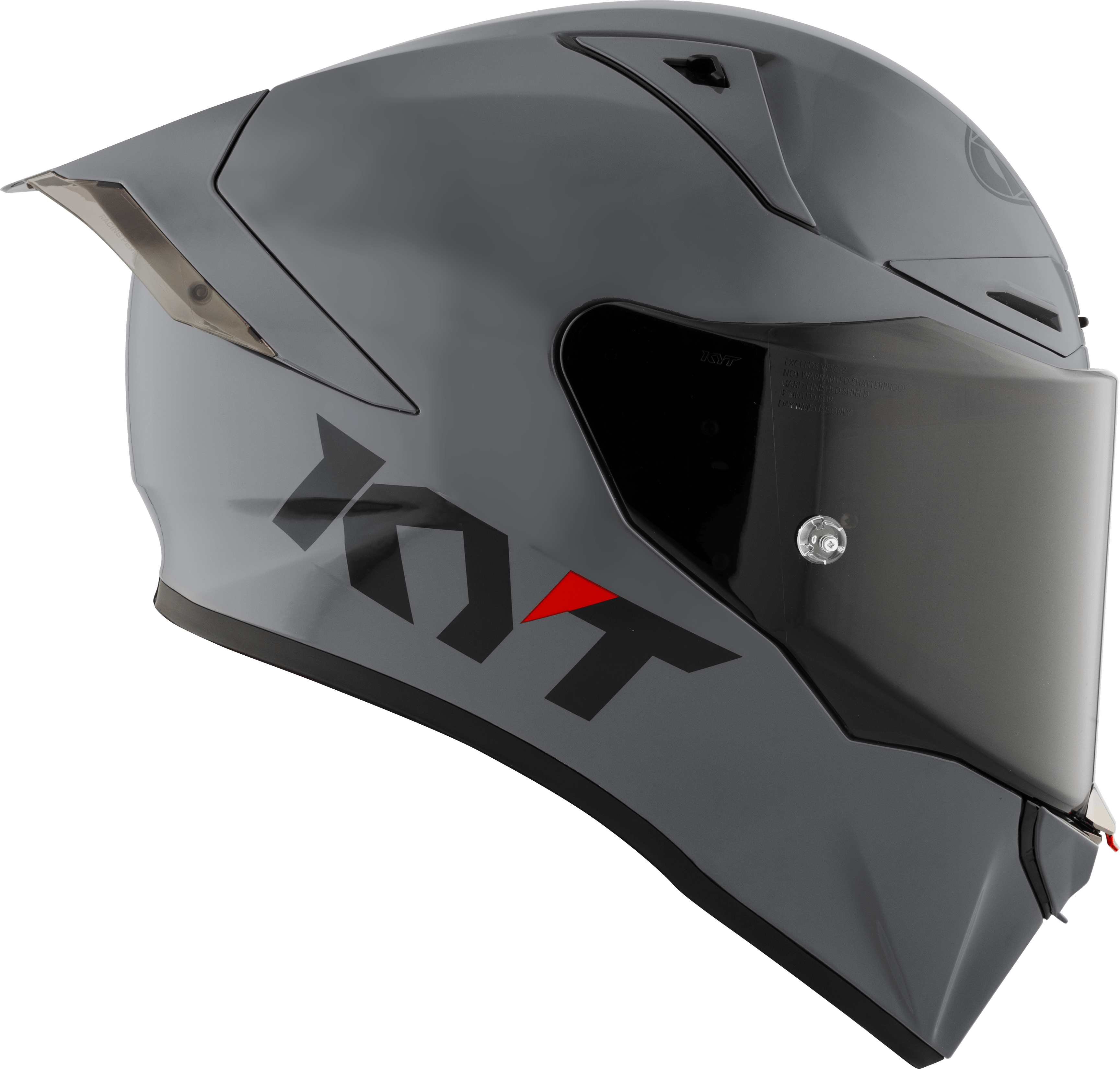 Casque de course KYT R1R Plain gris Y6R100W1 