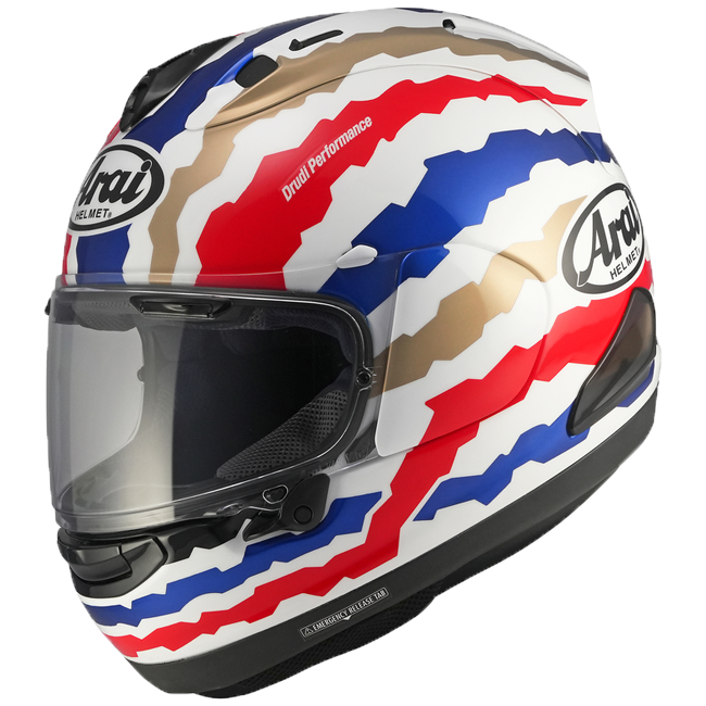 Casque Arai RX-7V Evo Mick Doohan Jubilee Restyle Réplique 137-0386 
