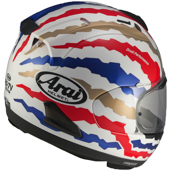 Casque Arai RX-7V Evo Mick Doohan Jubilee Restyle Réplique 137-0386 