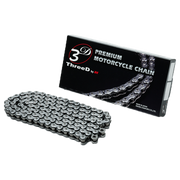 Chaîne EK 520 VG/3D Chrom NX-Ring ouverte avec verrouillage par rivet – 110 à 120 maillons 