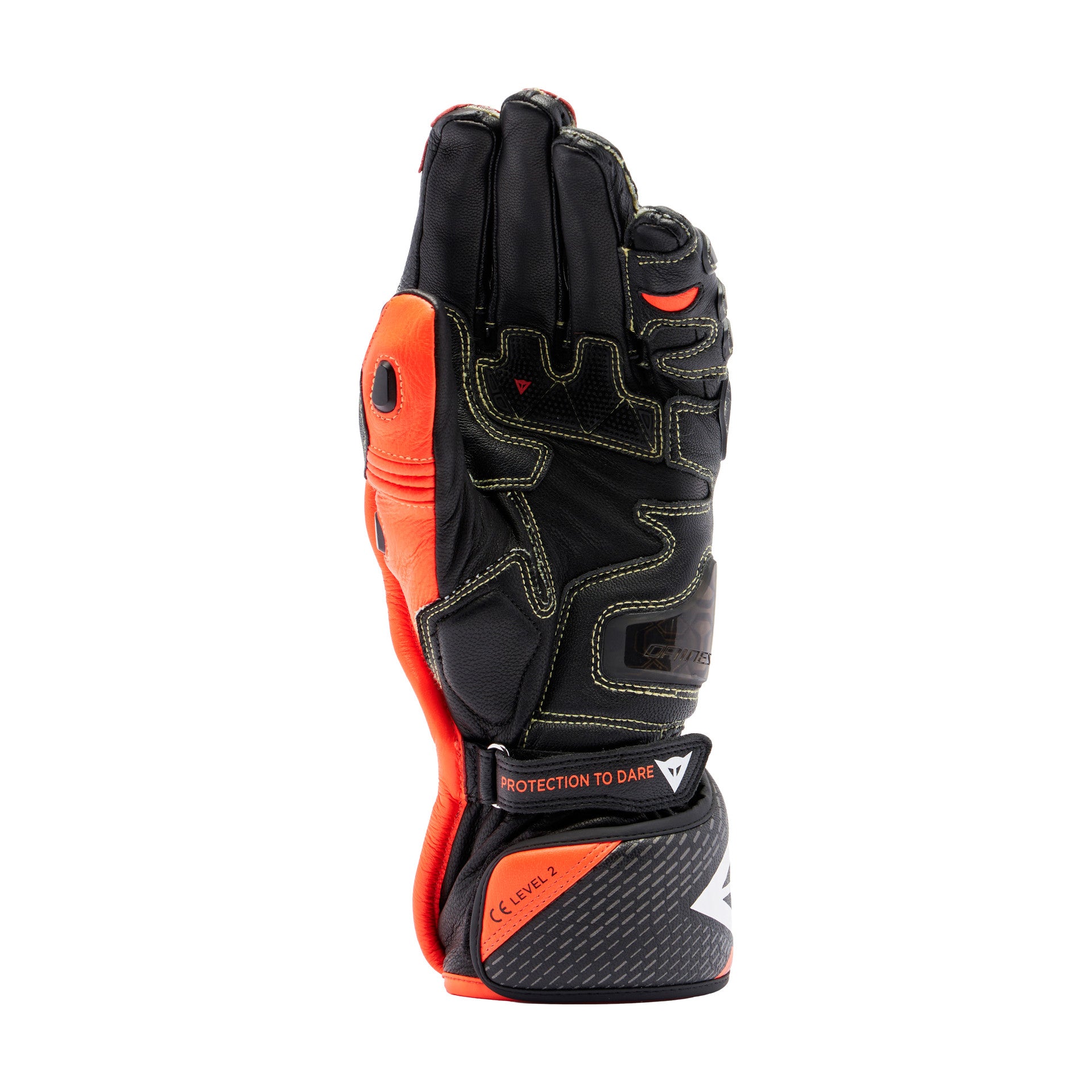 Gants de moto en cuir Dainese Full Metal 7 Racing | Homme | Noir/Rouge | 201810001462800 
