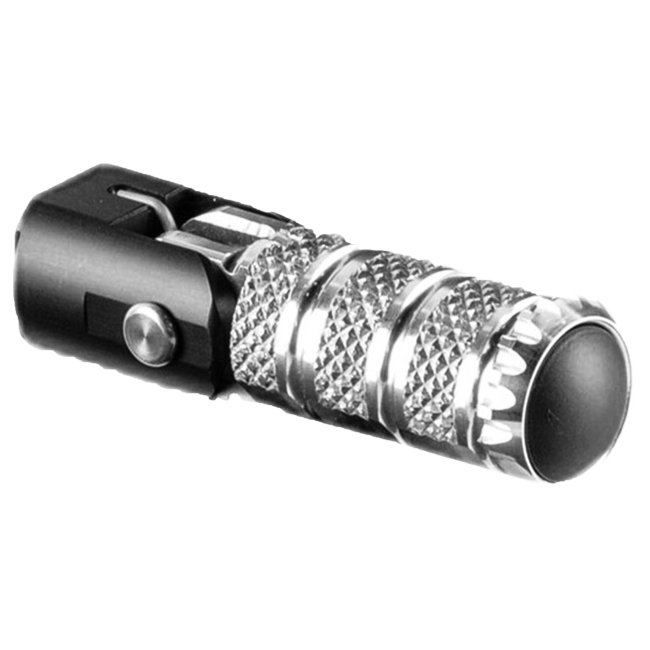 LighTech pièce de rechange repose-pieds pliable 76,5 mm – Argent/Noir | RFTR249-252 