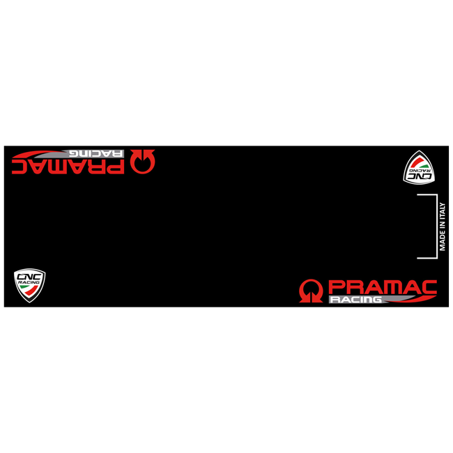 Tapis de boxe et de garage pour moto 220 x 80 cm Pramac Racing Édition Limitée CNC Racing GA003BPR 
