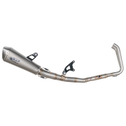 Système d'échappement complet en acier inoxydable Spark Konix Kawasaki Ninja 400 (18-23) GKA8823T 