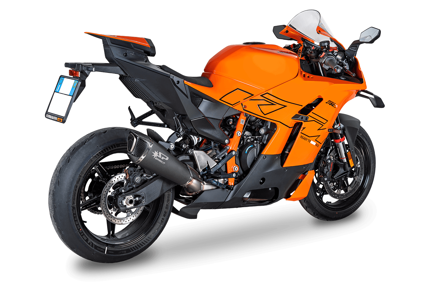 Spark Exhaust Slip-On Konix Evo Dark Euro 5+ Edelstahl KTM 990 RC R (25-26) GKT0121DOM
