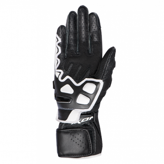 IXON GP5 Air L gants en cuir moto | Femmes | Blanc/Noir 