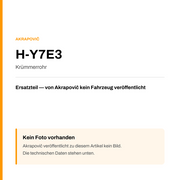 Akrapovic Krümmerrohr H-Y7E3 — Platzhalter, kein Herstellerfoto verfügbar