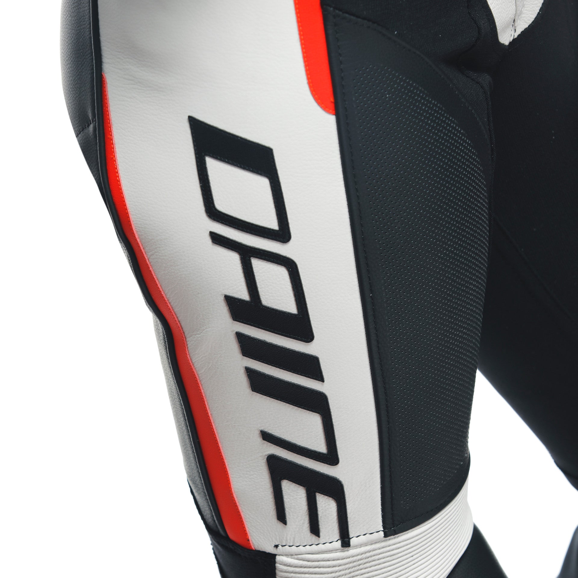 Dainese Grobnik Lady combinaison en cuir intégrale – combinaison de course perforée | Femmes | Blanc/Rouge 