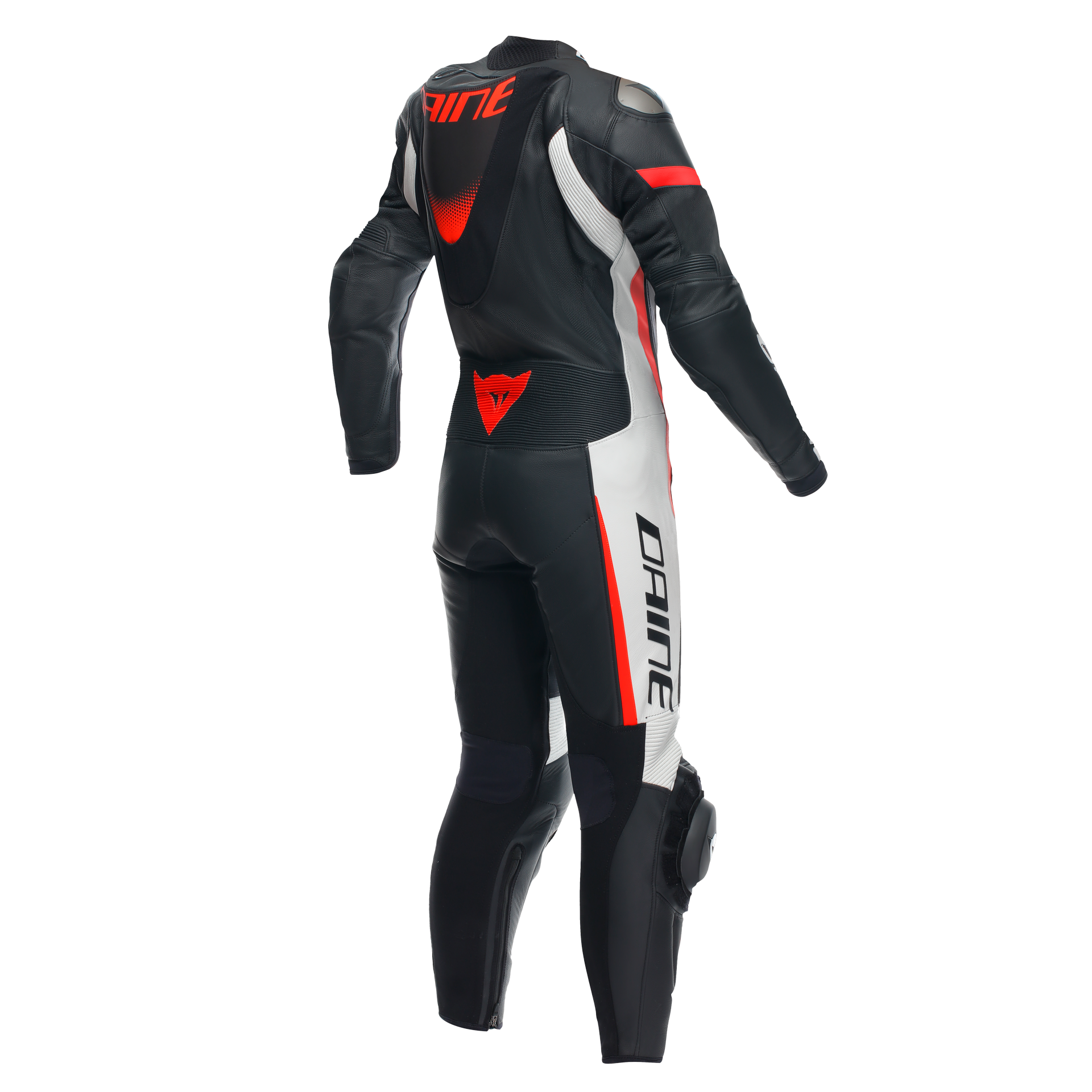 Dainese Grobnik Lady combinaison en cuir intégrale – combinaison de course perforée | Femmes | Blanc/Rouge 
