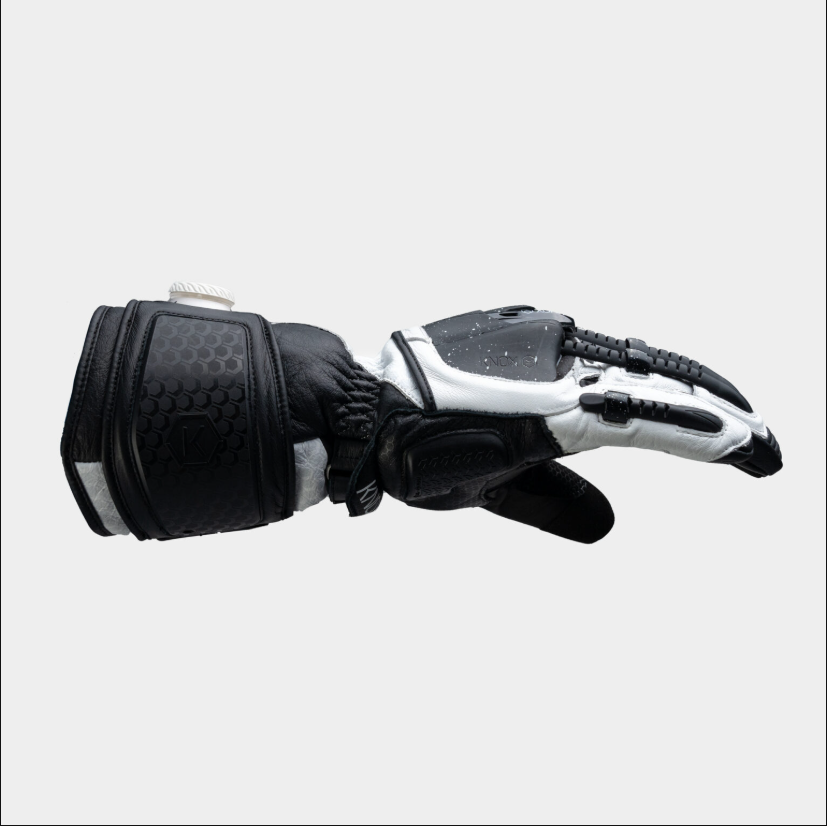 Knox Handroid MK5 gants de course en cuir | Homme | Noir/Blanc | 11769404101 