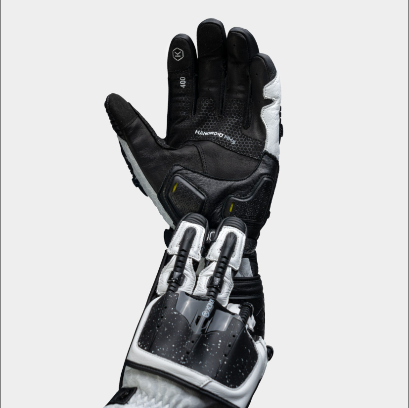 Knox Handroid MK5 gants de course en cuir | Homme | Noir/Blanc | 11769404101 