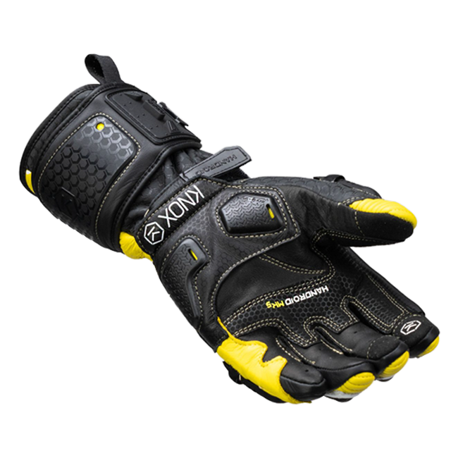 Knox Handroid MK5 Racing Lederhandschuhe | Herren | Gelb | 11769404104
