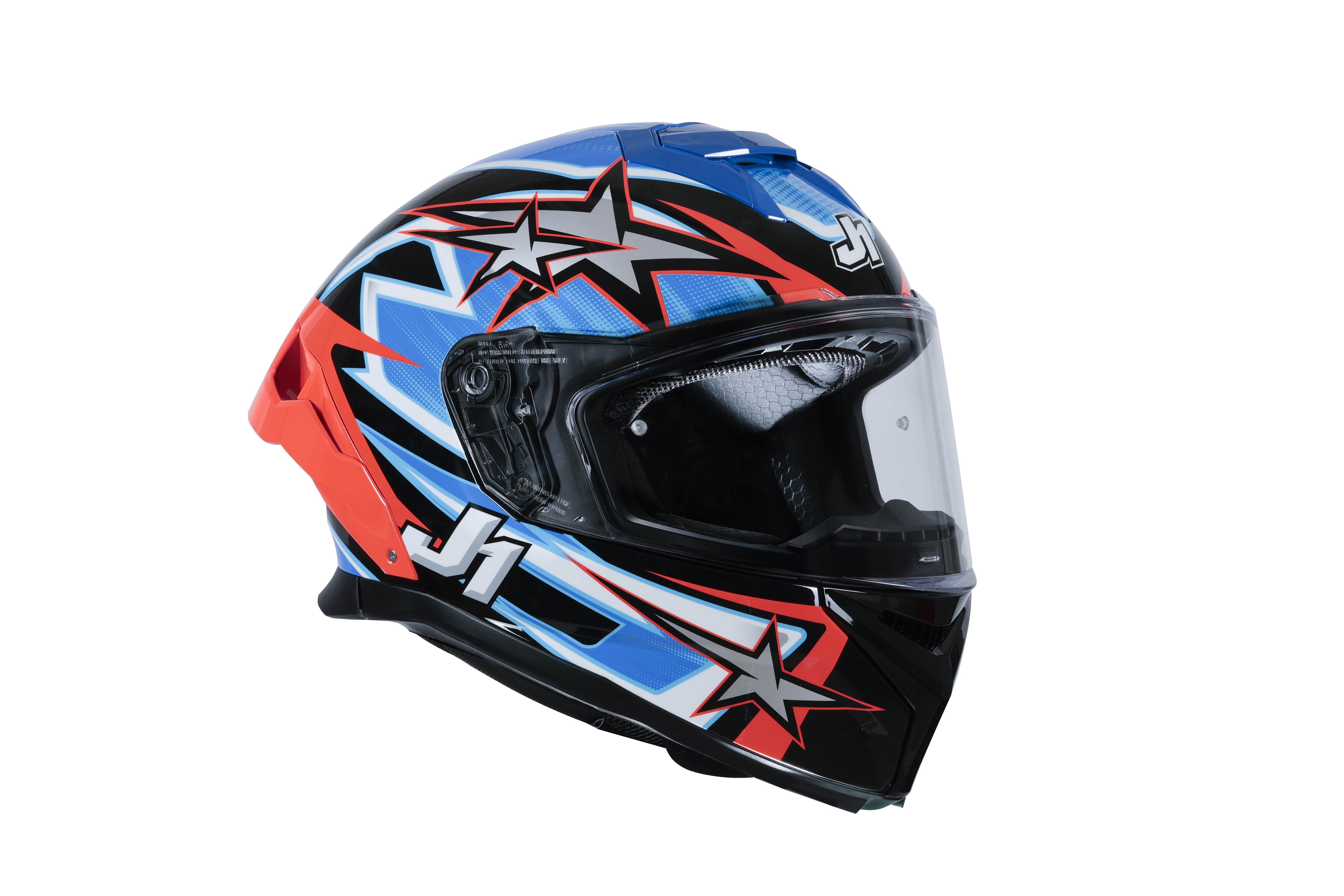 Just1 J-STR Casque Astro Rouge / Bleu / Noir Brillant 6030390112007 
