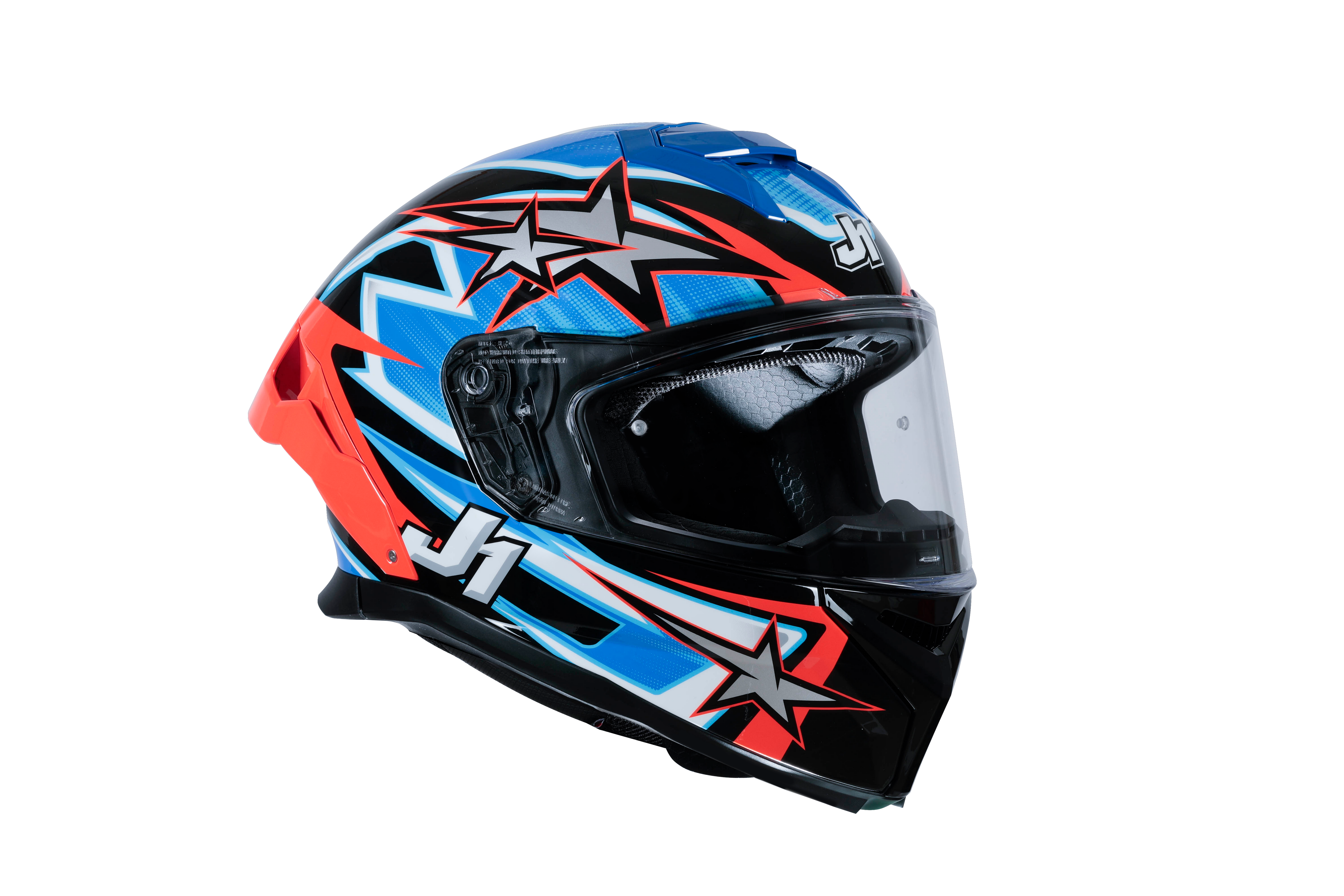 Just1 J-STR Casque Astro Rouge / Bleu / Noir Brillant 6030390112007 