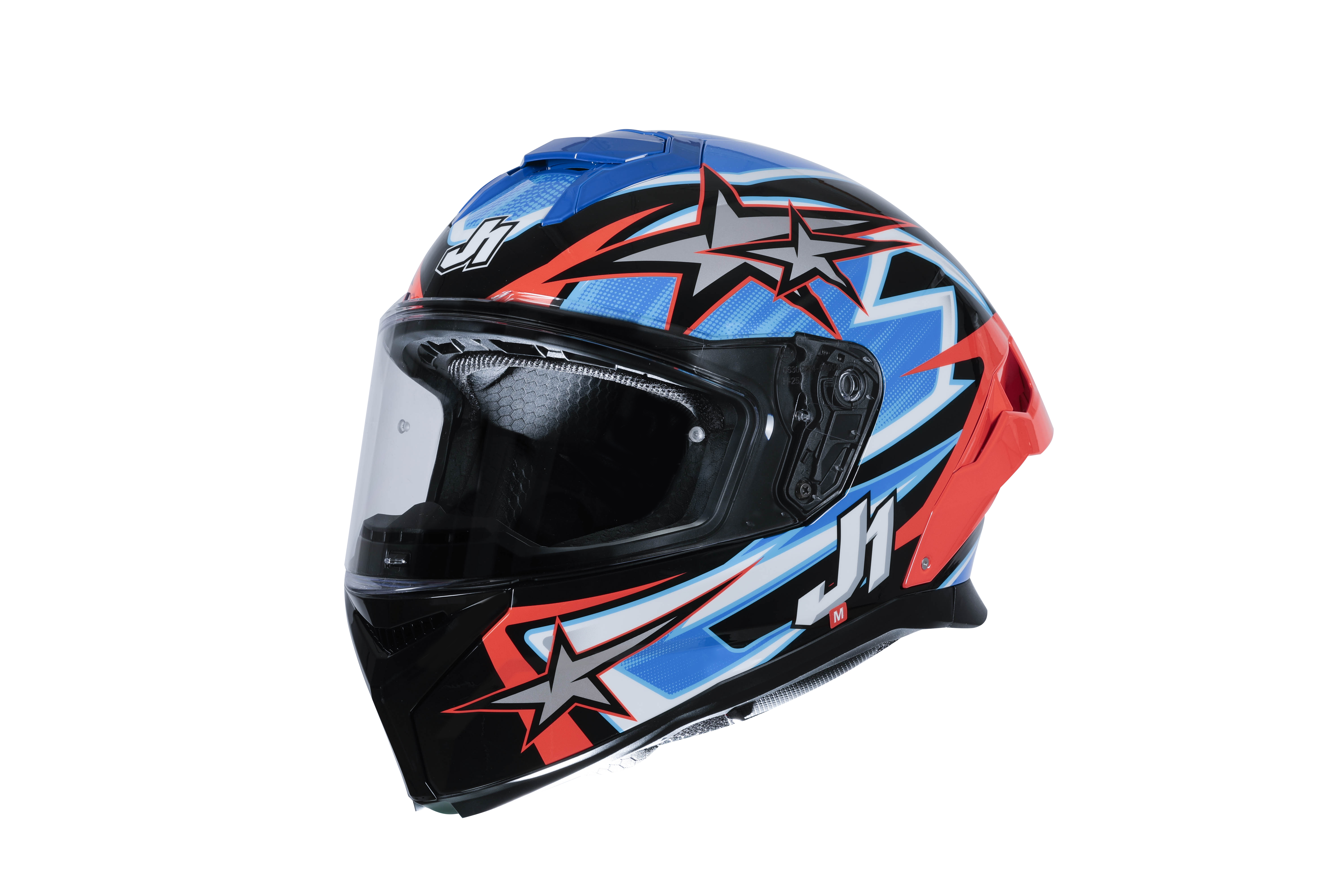 Just1 J-STR Casque Astro Rouge / Bleu / Noir Brillant 6030390112007 