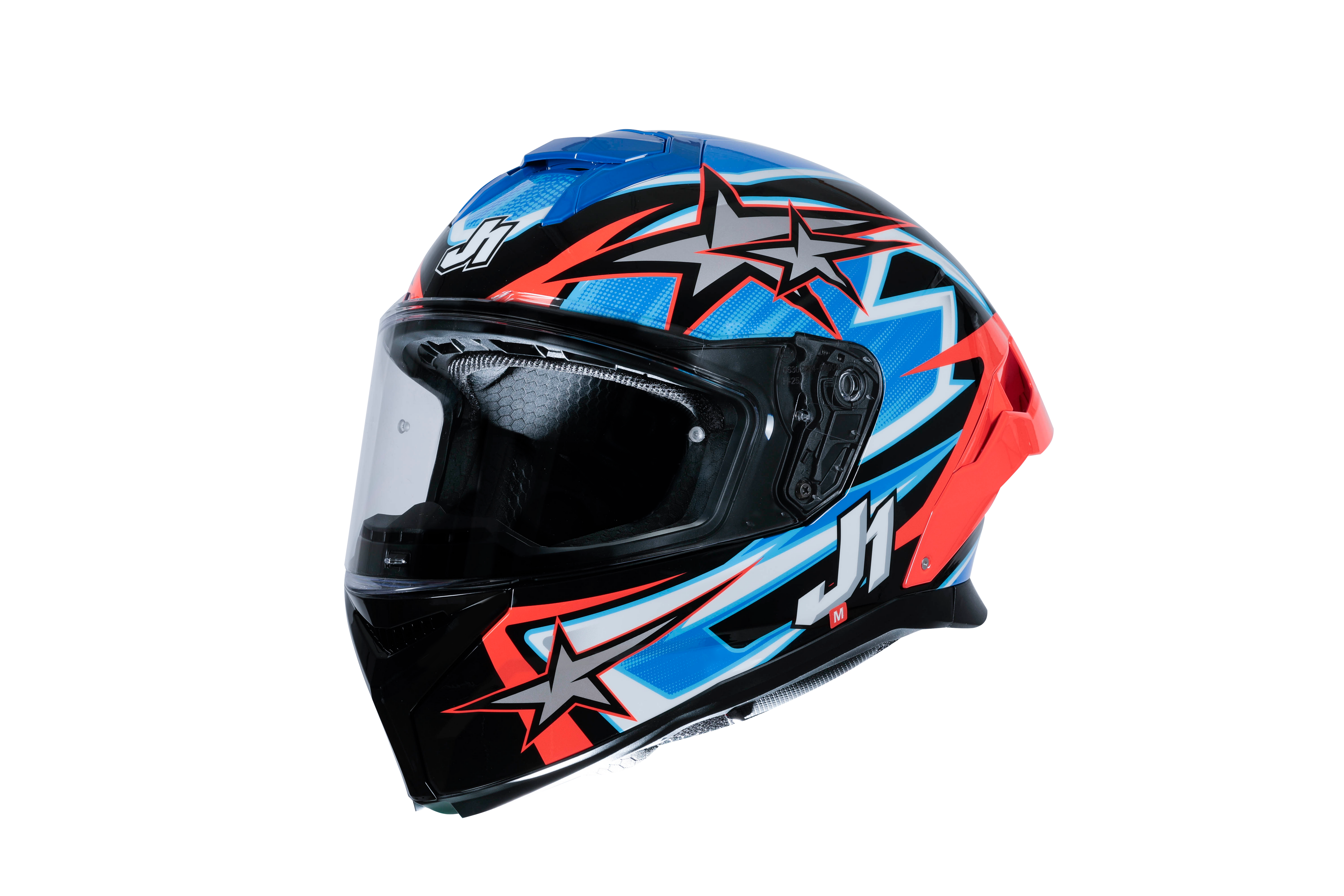 Just1 J-STR Casque Astro Rouge / Bleu / Noir Brillant 6030390112007 