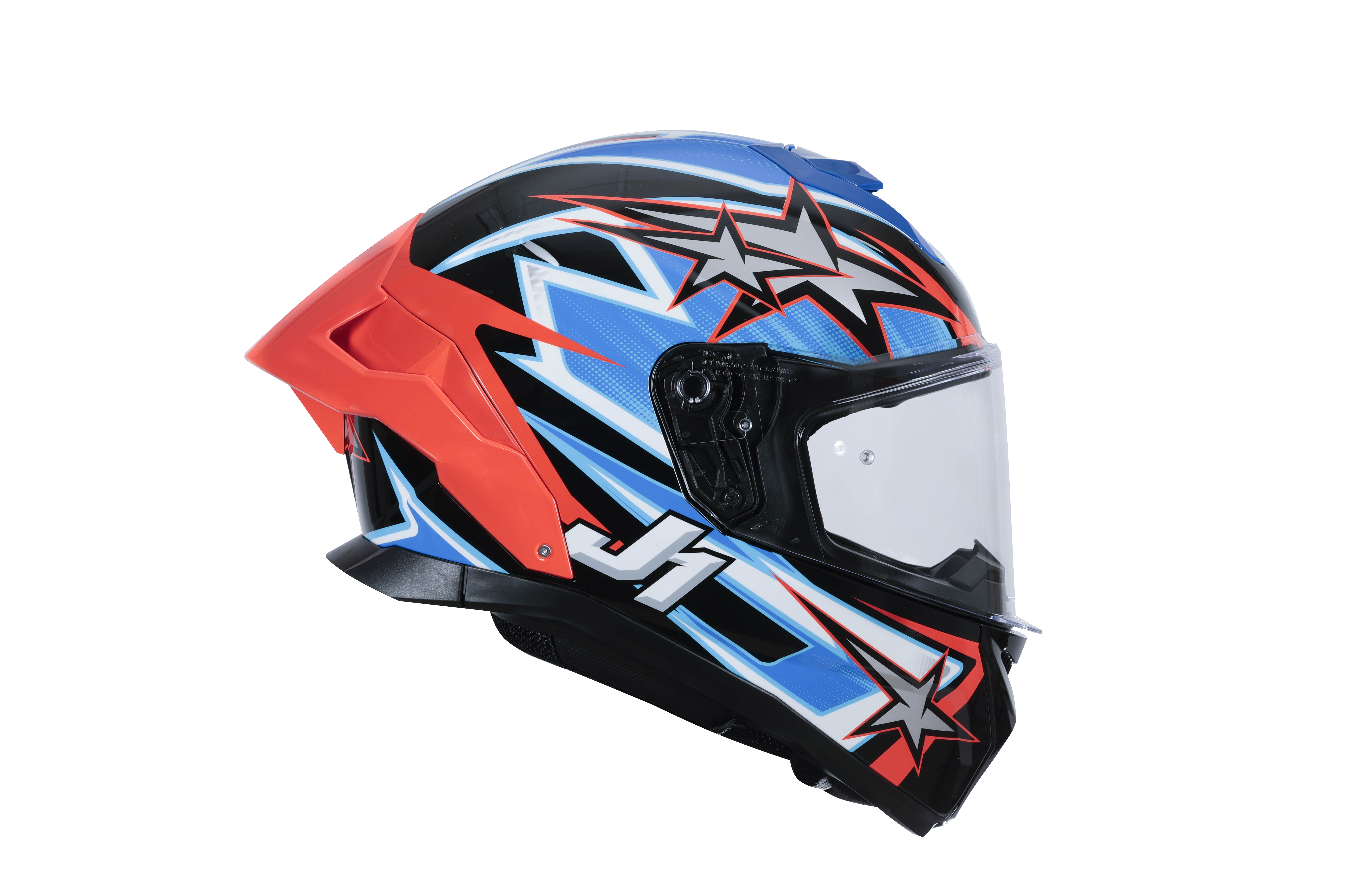 Just1 J-STR Casque Astro Rouge / Bleu / Noir Brillant 6030390112007 