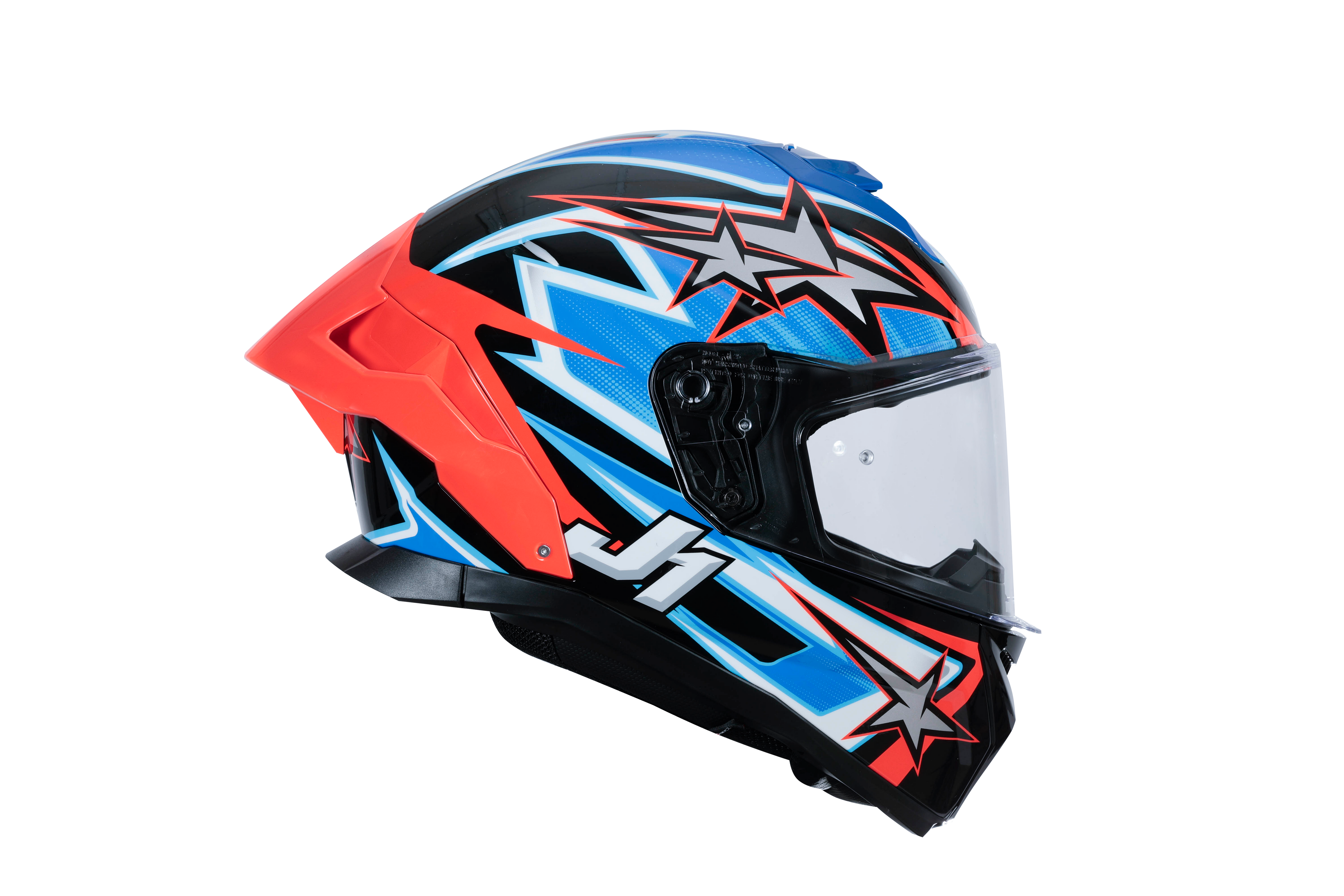 Just1 J-STR Casque Astro Rouge / Bleu / Noir Brillant 6030390112007 