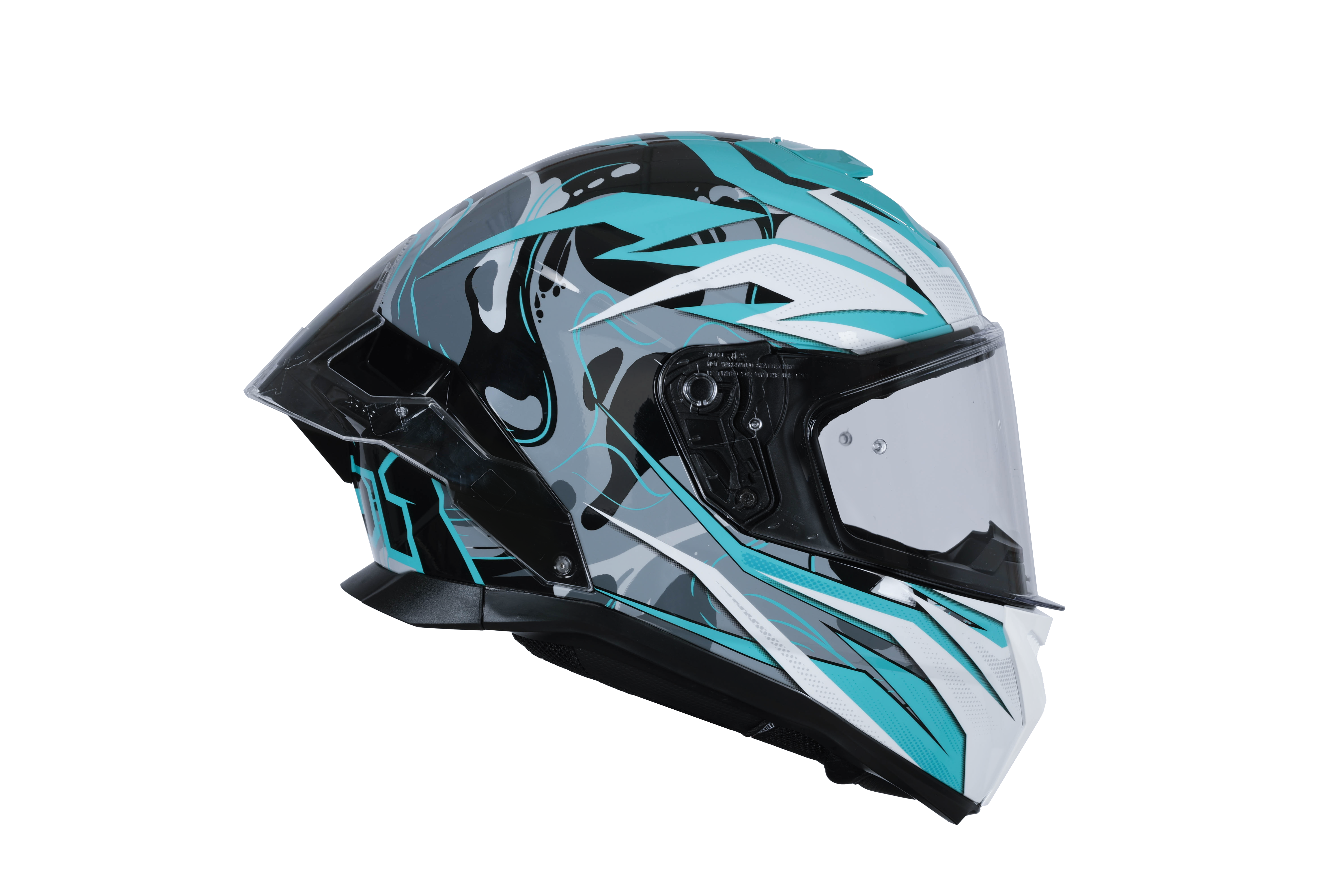 Casque Just1 J-STR Avalon Turquoise / Noir Brillant 6030390111002 