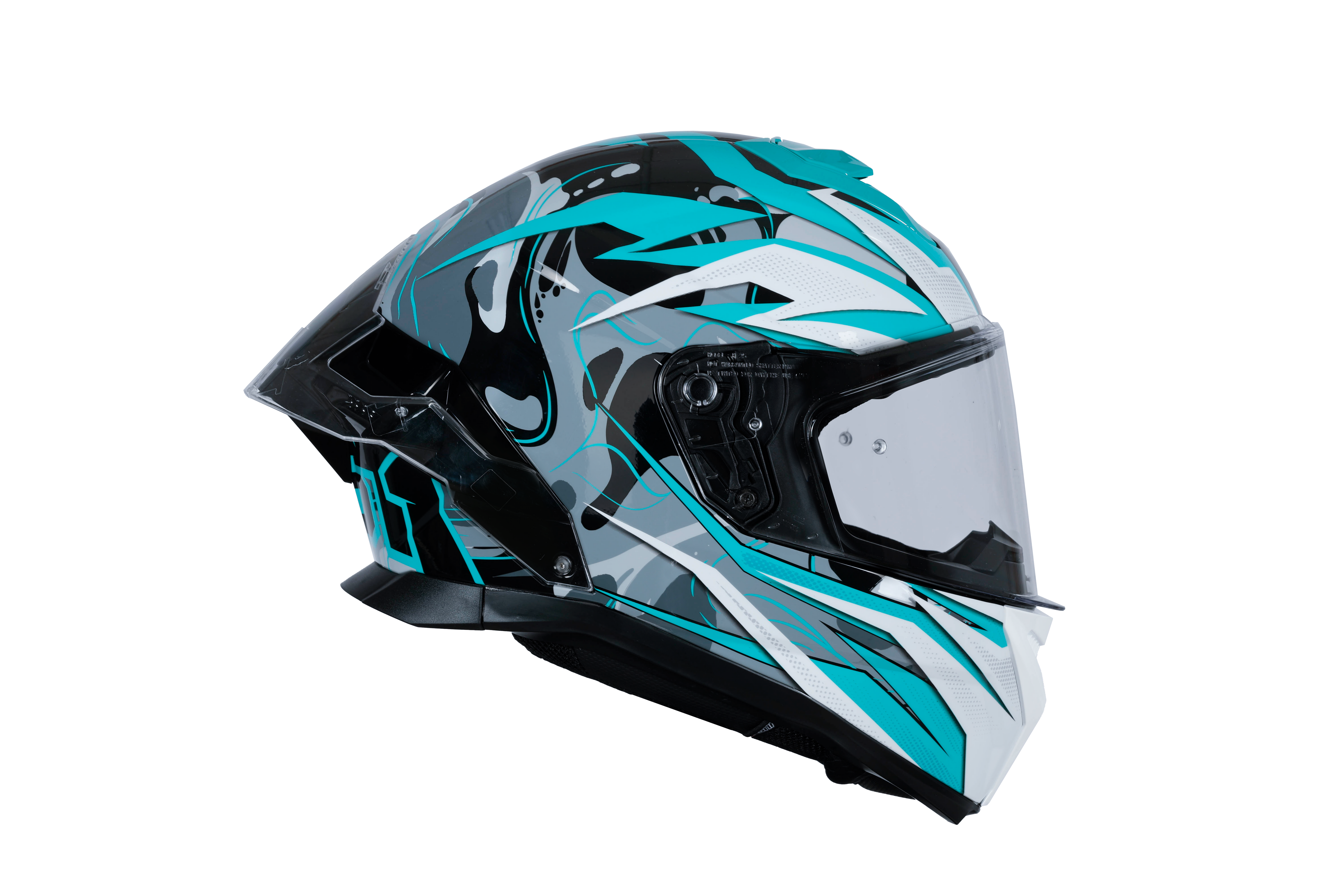 Casque Just1 J-STR Avalon Turquoise / Noir Brillant 6030390111002 